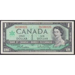Канада 1 доллар 1967 года (CANADA 1 dollar 1967) P 84b: UNC