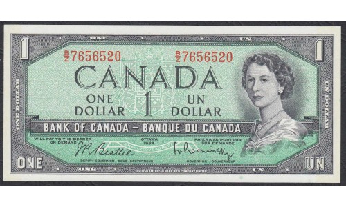 Канада 1 доллар 1954 (CANADA 1 dollar 1954) P 75b : UNC