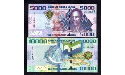 Сьерра - Леоне набор из 4-х банкнот (SIERRA LEONE nabor iz 4-h bon) UNC