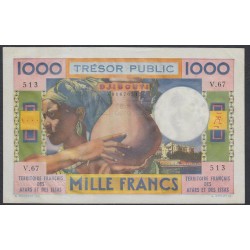 Французские Афара и Иссас 1000 франков 1974 года (DJIBOUTI / French Afars & Issas Territory  1.000 Francs 1974) P 32: UNC--