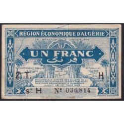 Алжир 1 франк 1944 год, S-H № 036,814 (Algeria 1 franc 1944) P 101: XF