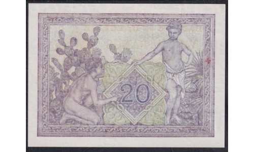 Алжир 20 франков 2-2-1945 год (Algeria 20 francs 2-2-1945) P 92b: UNC-