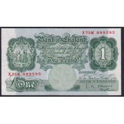 Англия 1 фунт б/д (1948-1960) (England 1 pound ND (1948-1960)) P 369c : Unc