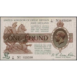 Англия 1 фунт б/д (1919) (England 1 pound ND (1919)) P 357 : Unc
