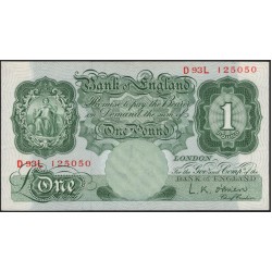 Англия 1 фунт б/д (1948-1960) (England 1 pound ND (1948-1960)) P 369c : Unc