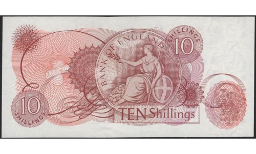 Англия 10 шиллингов б/д (1960-1977) (England 10 shillings ND (1960-1977)) P 373b : Unc