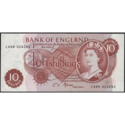 Англия 10 шиллингов б/д (1960-1977) (England 10 shillings ND (1960-1977)) P 373c : Unc