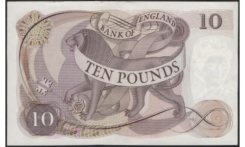 Англия 10 фунтов б/д (1964-1975) (England 10 pounds ND (1964-1975)) P 376c : Unc