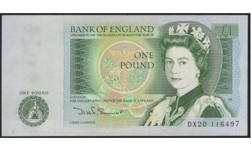 Англия 1 фунт б/д (1978-1984) (England 1 pound ND (1978-1984)) P 377b : XF/aUnc