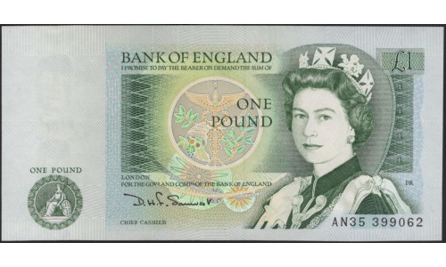 Англия 1 фунт б/д (1978-1984) (England 1 pound ND (1978-1984)) P 377b : Unc