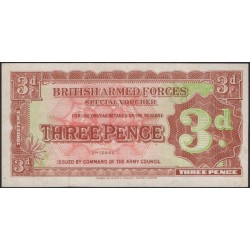Британские Армейские деньги 3 пенса б/д (1948) (British Armed Forces 3 pence ND (1948)) P-M16a : aUnc