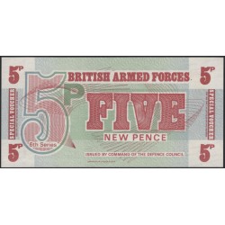 Британские Армейские деньги 5 пенсов б/д (1972) (British Armed Forces 5 pence ND (1972)) P-M47 : Unc