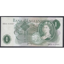 Англия 1 фунт б/д (1960-1977) (England 1 pound ND (1960-1977)) P 374g : Unc