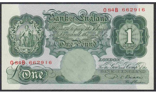 Англия 1 фунт б/д (1948-1960) (England 1 pound ND (1948-1960)) P 369b: aUNC
