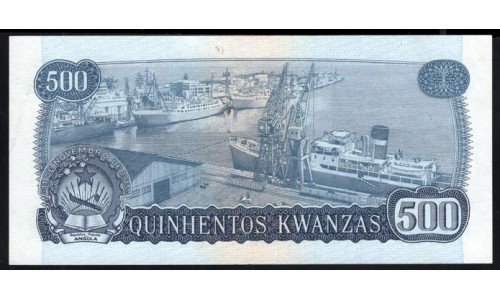 Ангола 500 кванза 1979 год, РЕДКИЕ (Angola 500 kwanzas 1979) P 116: UNC