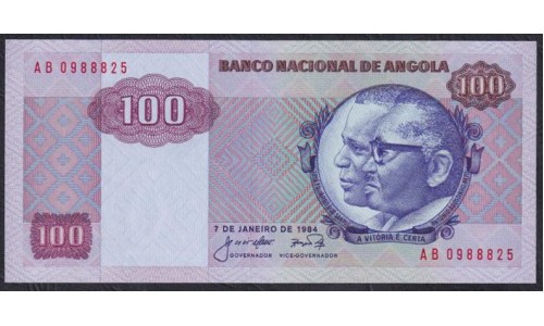 Ангола 100 кванза 1984 года (Angola 100 kwanzas 1984) P 119a: UNC
