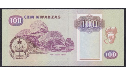 Ангола 100 кванза 1991 год, AA93117437 (Angola 100 kwanza 1991) P 126: UNC