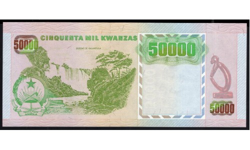 Ангола 50000 кванза 1991 год (Angola 50000 kwanzan 1991) P 132(2): UNC