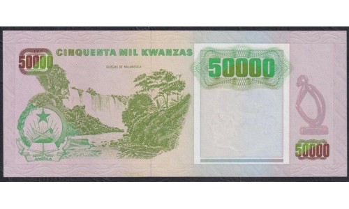 Ангола 50000 кванза 1991 год (Angola 50000 kwanzan 1991) P 132(1): UNC