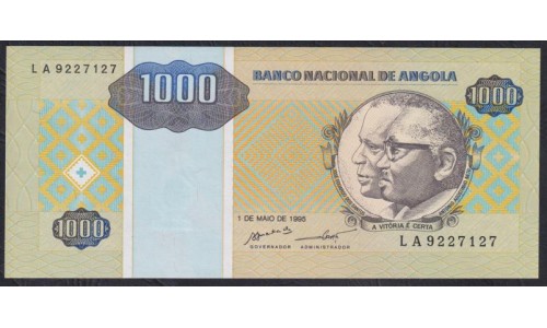 Ангола 1000 кванза 1995 год (Angola 1000 kwanzas 1995) P 135: UNC