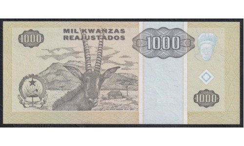 Ангола 1000 кванза 1995 год (Angola 1000 kwanzas 1995) P 135: UNC