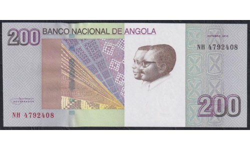 Ангола 200 кванза 2012 год (Angola 200 kwanza 2012) P 154a: UNC