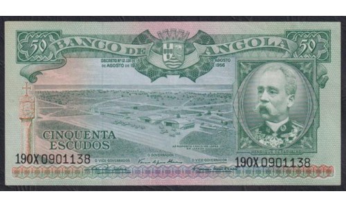 Ангола 50 эскудо 1956 год (Angola 50 escudos 1956) P 88: XF
