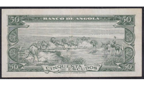 Ангола 50 эскудо 1956 год (Angola 50 escudos 1956) P 88: XF