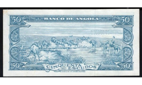 Ангола 50 эскудо 1962 год 7RI 788279(Angola 50 escudos 1962) P 93: UNC--