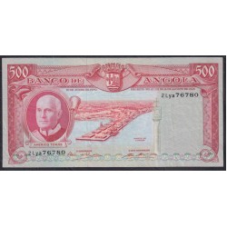 Ангола 500 эскудо 1970 год, 2Lya76780 (Angola 500 escudos 1970) P 97: XF