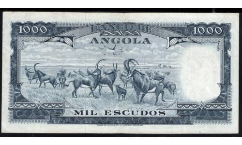 Ангола 1000 эскудо 1970 год, 80IL 678453 (Angola 1000 escudos 1970) P 98: XF