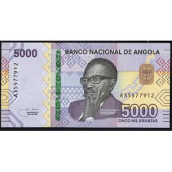 Ангола 5000 кванза 2020 год (Angola 5000 kwanza 2020) P W164(1): UNC