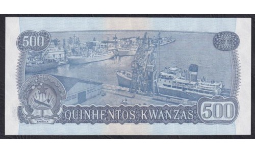 Ангола 500 кванза 1976 год, ОБРАЗЕЦ (Angola 500 kwanzas 1976, SPECIMEN) P 112s: UNC