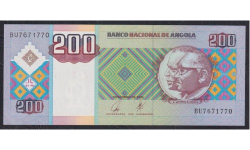 Ангола 200 кванза 2003 год (Angola 200 kwanza 2003) P 148a: UNC