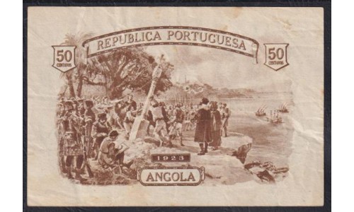 Ангола 50 центаво 1923 год, 113899 (Angola 50 centavos 1923) P 63: XF