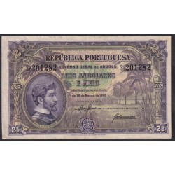 Ангола 2-1/2 анголара 1942 года (Angola 2-1/2 angolares 1948) P 65: XF/aUNC