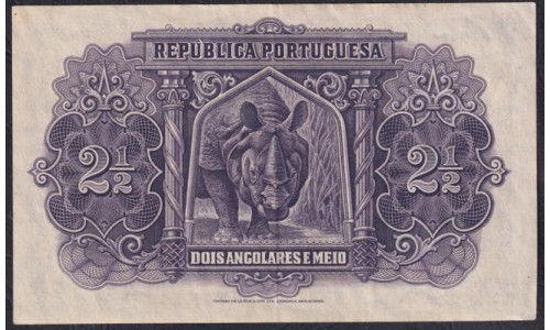 Ангола 2-1/2 анголара 1942 года (Angola 2-1/2 angolares 1948) P 65: XF/aUNC