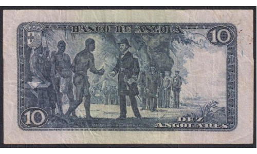 Ангола 10 анголар 1946 года (Angola 10 angolares 1946) P 78: VF