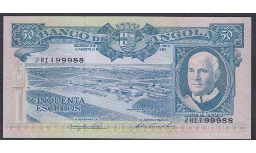 Ангола 50 эскудо 1962 год (Angola 50 escudos 1962) P 93: UNC