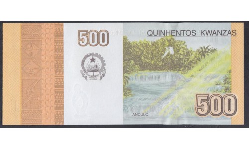 Ангола 500 кванза 2012 год (Angola 500 kwanza 2012) P 155b: UNC