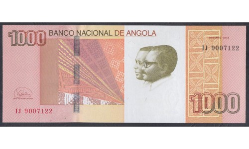 Ангола 1000 кванза 2012 год (Angola 1000 kwanza 2012) P 156b: UNC