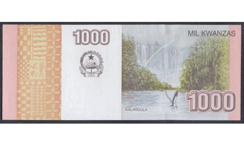 Ангола 1000 кванза 2012 год (Angola 1000 kwanza 2012) P 156b: UNC