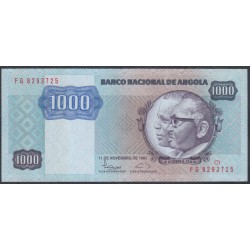 Ангола 1000 кванза 1987 год (Angola 1000 kwanzas 1987) P 121b: UNC