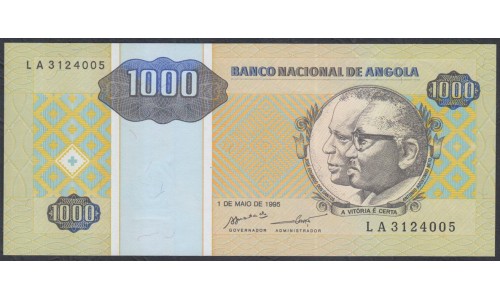 Ангола 1000 кванза 1995 год (Angola 1000 kwanzas 1995) P 135: UNC