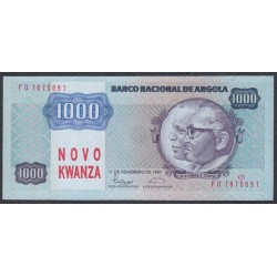Ангола 1000 новых кванза 1987 год (Angola 1000 novo kwanza 1987) P 124: UNC