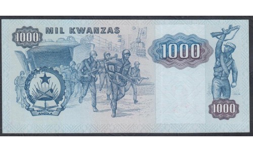 Ангола 1000 новых кванза 1987 год (Angola 1000 novo kwanza 1987) P 124: UNC