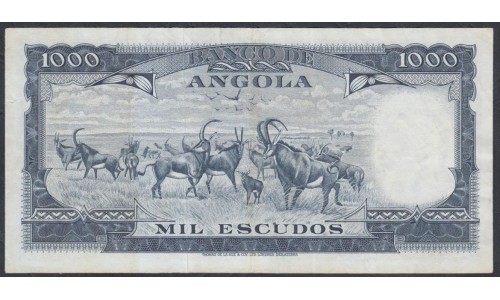 Ангола 1000 эскудо 1970 год (Angola 1000 escudos 1970g.) P98:XF