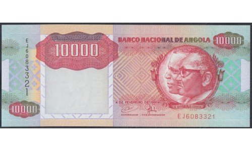 Ангола 10000 кванза 1991 год (Angola 10000 kwanzas 1991) P 131b: UNC