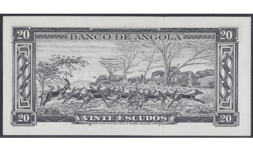 Ангола 20 эскудо 1962 год (Angola 20 escudos 1962) P 92: UNC 