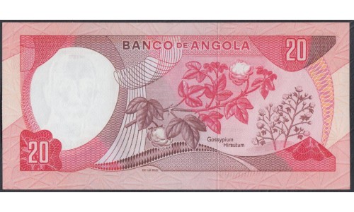 Ангола 20 эскудо 1972 год (Angola 20 escudos 1972) P 99: UNC